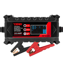 Load image into Gallery viewer, 15 AMP Automatic Smart Lithium and AGM Car Battery Charger & Maintainer
