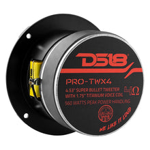 Cargar imagen en el visor de la galería, 4.5" Super Bullet Tweeter 280 Watts 1.75" Titanium 4-Ohm Vc