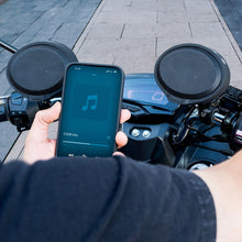 Cargar imagen en el visor de la galería, Motorcycle Handlebar Mounted Bluetooth Speaker System with Neodymium Magnet
