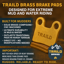 Load image into Gallery viewer, Arctic Cat Alterra 1000/700/600/550/500/450/400 2009-2025 Brass Brake Pad Set
