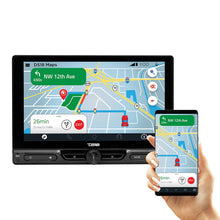 Load image into Gallery viewer, 10.5" Floating Adjustable Modular Touchscreen Mechless Single-DIN Head Unit with Bluetooth, Apple Car Play, Android Mirror Link, USB, AUX, SD, AM, FM
