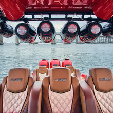 Cargar imagen en el visor de la galería, NXL 10" Neodymium Marine and Powersports Towers with Built-in Passive Radiator, 1" Driver and LED RGB Lights 300 Watts Rms -Red
