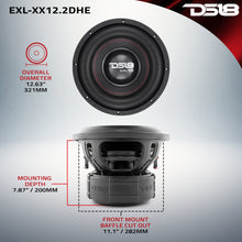 Cargar imagen en el visor de la galería, EXL XX 12" High Excursion Subwoofer 2000 Watts Rms DVC 2-Ohm
