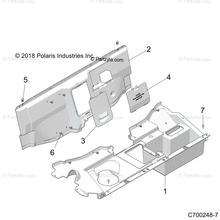 Cargar imagen en el visor de la galería, Rear access panel. Rzr 1000
