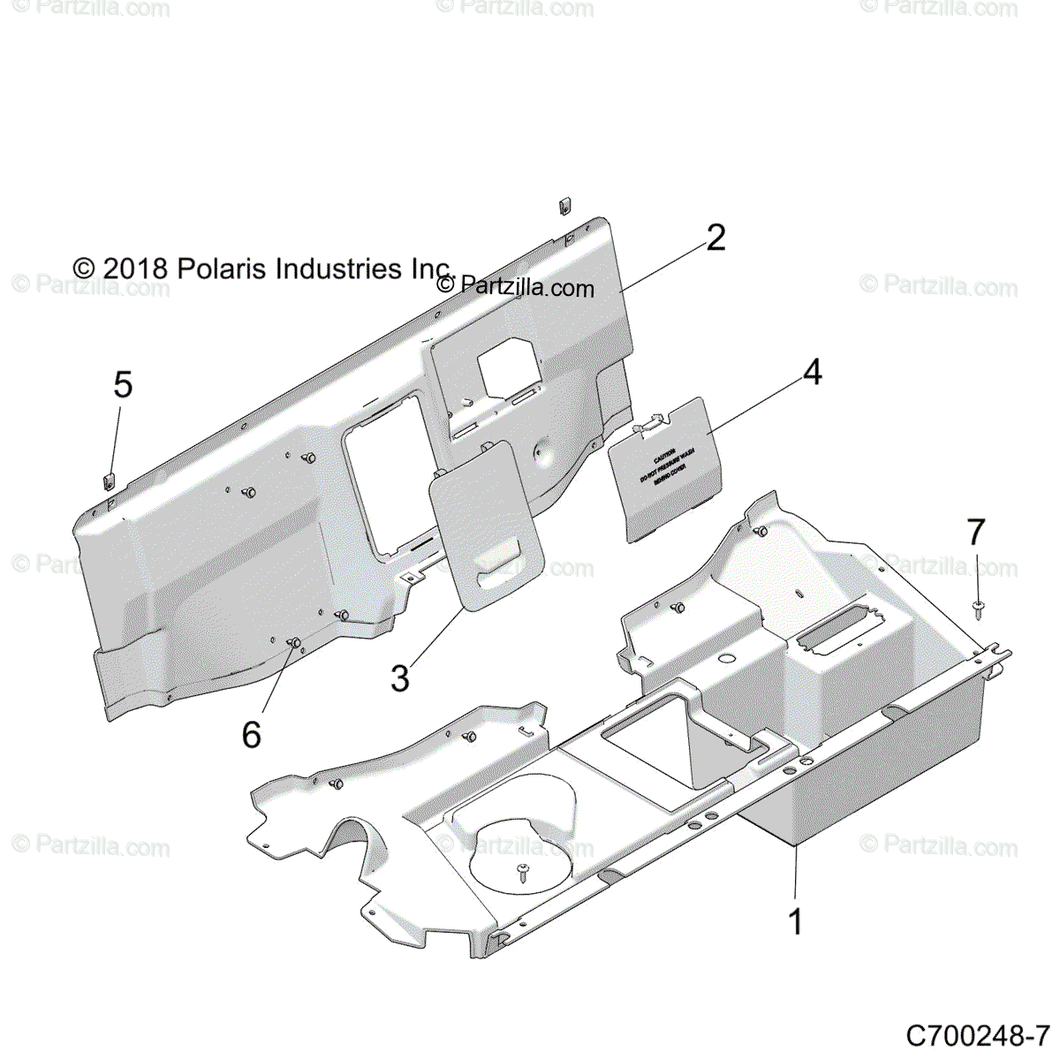 Rear access panel. Rzr 1000