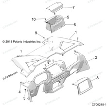 Load image into Gallery viewer, Upper dash off 2019 Rzr 1000
