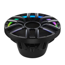 Cargar imagen en el visor de la galería, 12" Neodymium Marine &amp; Powersport Subwoofer with Digital LED Lights and Carbon Fiber Cone | 800W RMS 4-Ohm
