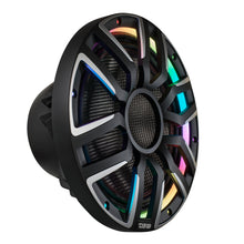 Cargar imagen en el visor de la galería, 12" Neodymium Marine &amp; Powersport Subwoofer with Digital LED Lights and Carbon Fiber Cone | 800W RMS 4-Ohm

