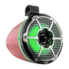 Cargar imagen en el visor de la galería, NXL 10" Neodymium Marine and Powersports Towers with Built-in Passive Radiator, 1" Driver and LED RGB Lights 300 Watts Rms -Red
