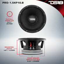 Cargar imagen en el visor de la galería, PANCADÃO Mid-Bass Loudspeaker 10" 1500 Watts Rms 8-Ohm
