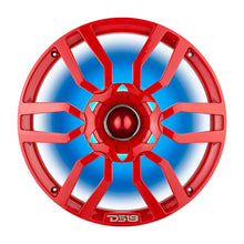 Cargar imagen en el visor de la galería, DS18 PRO-GTW10RD 10" Grill with Built-in 1.75" VC  Neodymium Bullet Tweeter and RGB Lights 500 Watts Red
