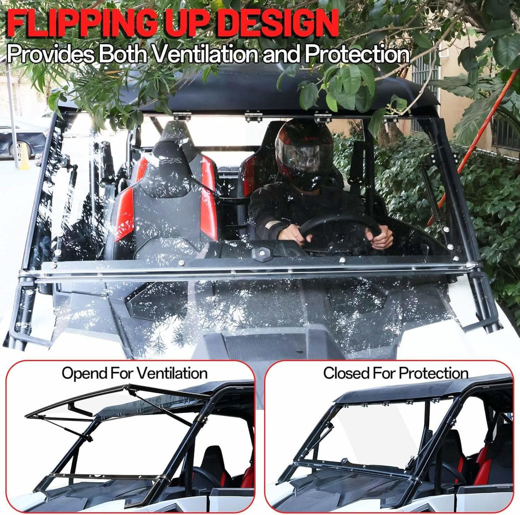 Fold up windshield 2024+ Polaris RZR 1000