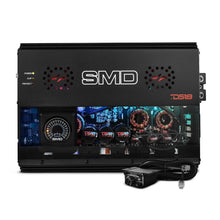 Load image into Gallery viewer, SMD Monoblock Amplifier with VM-1 Voltmeter and Digital LED Lights 3000W RMS at 1-ohm - Steve Meade Designs
